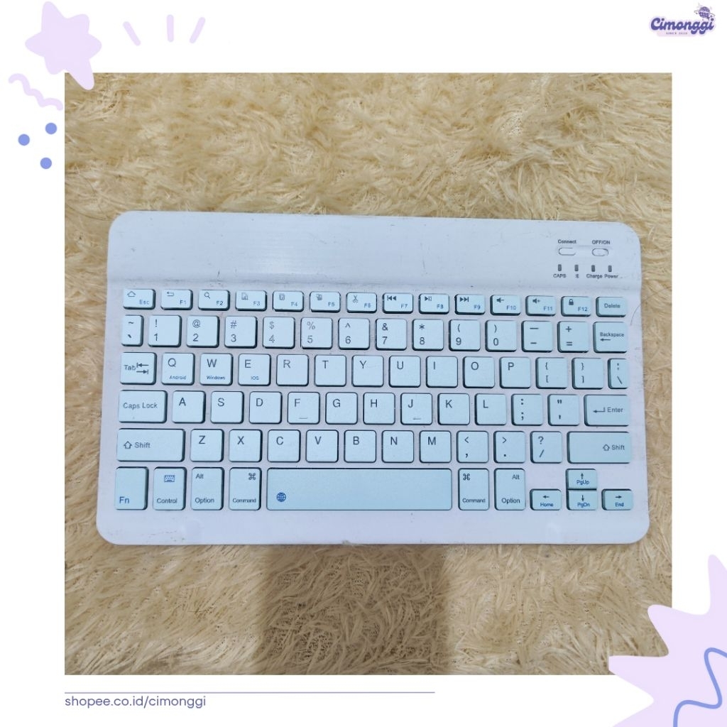 [PRELOVED] Keyboard Bluetooth Wireless Mini – Bisa iOS Android Windows – Bekas Normal