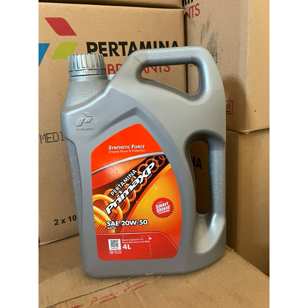 OLI PRIMA XP 4LITER SAE 20W-50 PELUMAS OLI MESIN MOBIL BENSIN