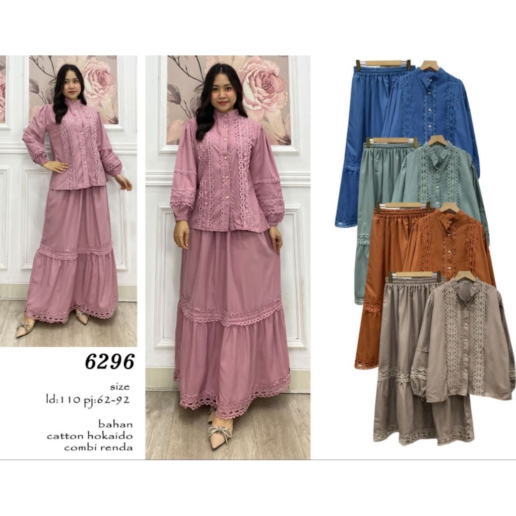 stelan katun jepang renda import