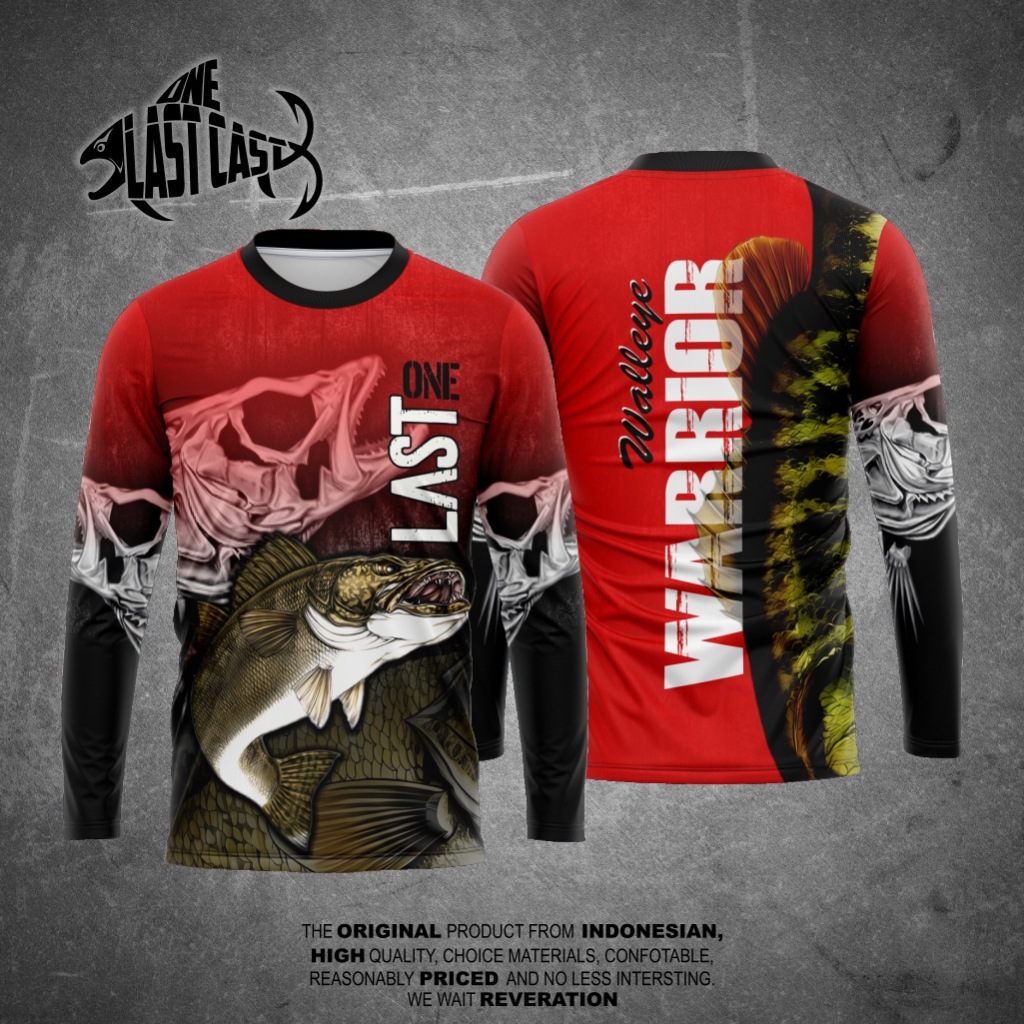 JERSEY MANCING ONELASTCAST MOTIF WALLEYE WARRIOR FULL PRINT