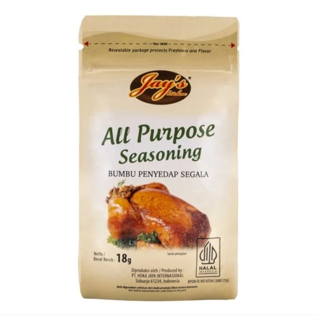 

Jay's Kitchen All Purpose Seasoning Bumbu Penyedap Serbaguna 18 g