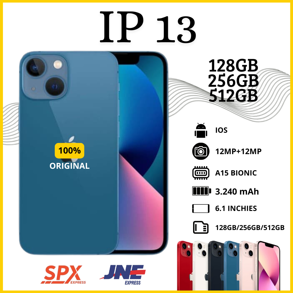 IPHONE 13 128GB 256GB IP13 SECOND ORIGINAL BEKAS FULLSET SECOND INTER LIKE NEW HP13  Lcd Original 10