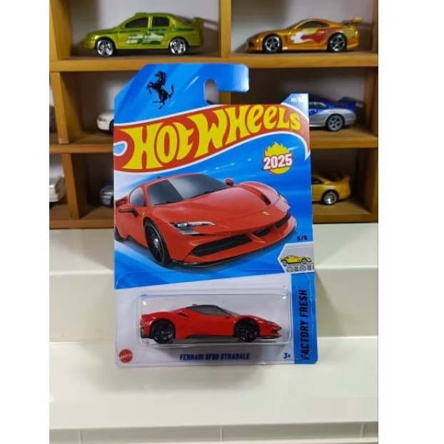 hot wheels ferrari sf90 merah