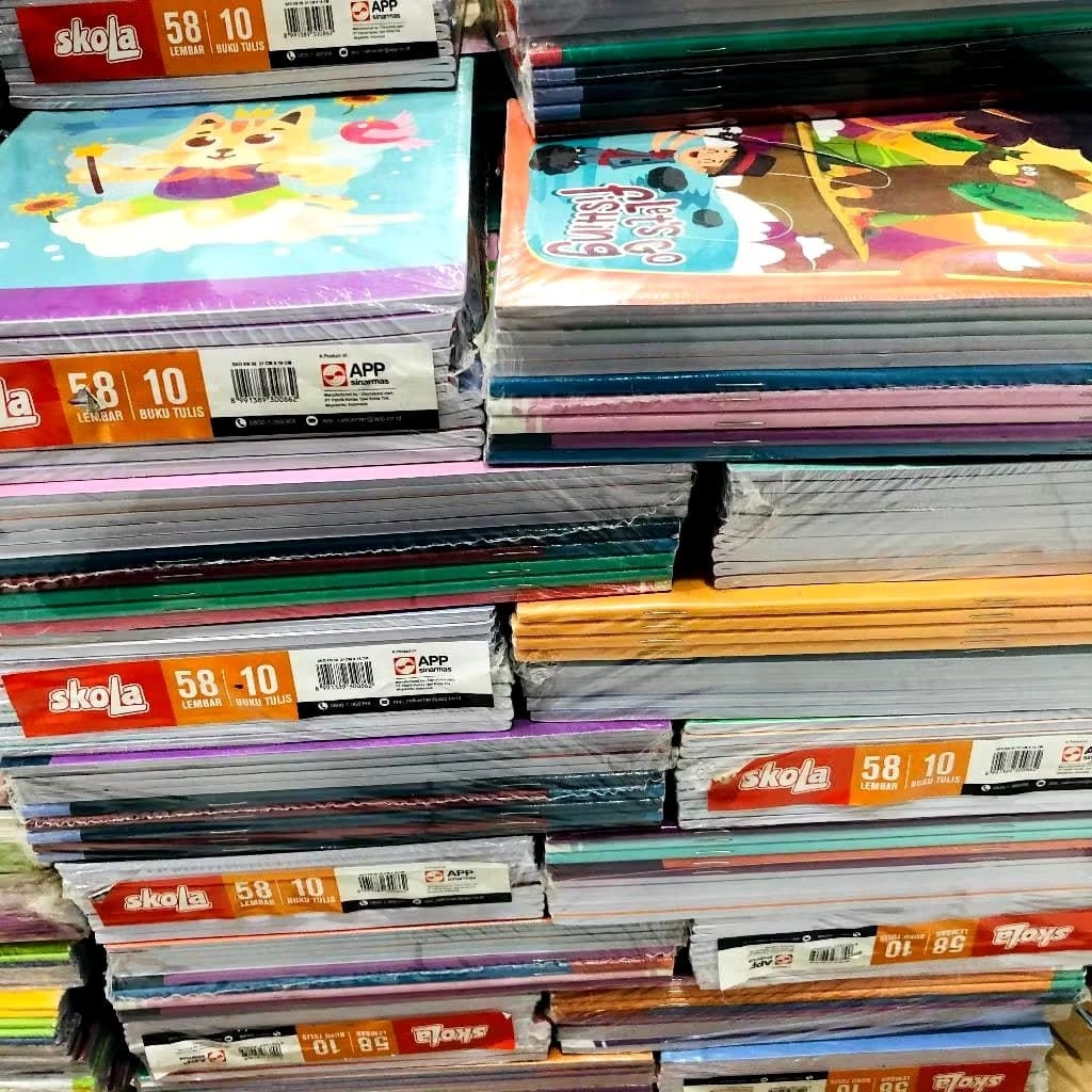 

Buku Tulis Merk Skola Isi 58 Lembar 1 Pack 10 Pcs