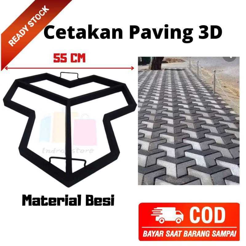 CETAKAN PAVING BLOK BETON 3D TAMAN