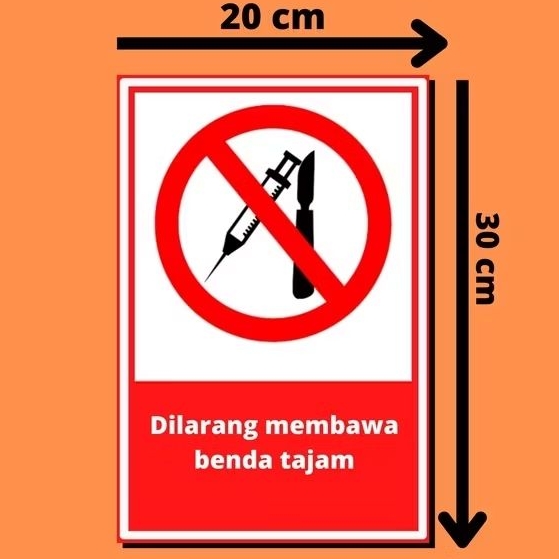 

Stiker larangan membawa benda tajam Sticker sign dilarang bawa benda tajam rambu sticker larangan membawa benda tajam sticker | stiker vinyl sticker custom