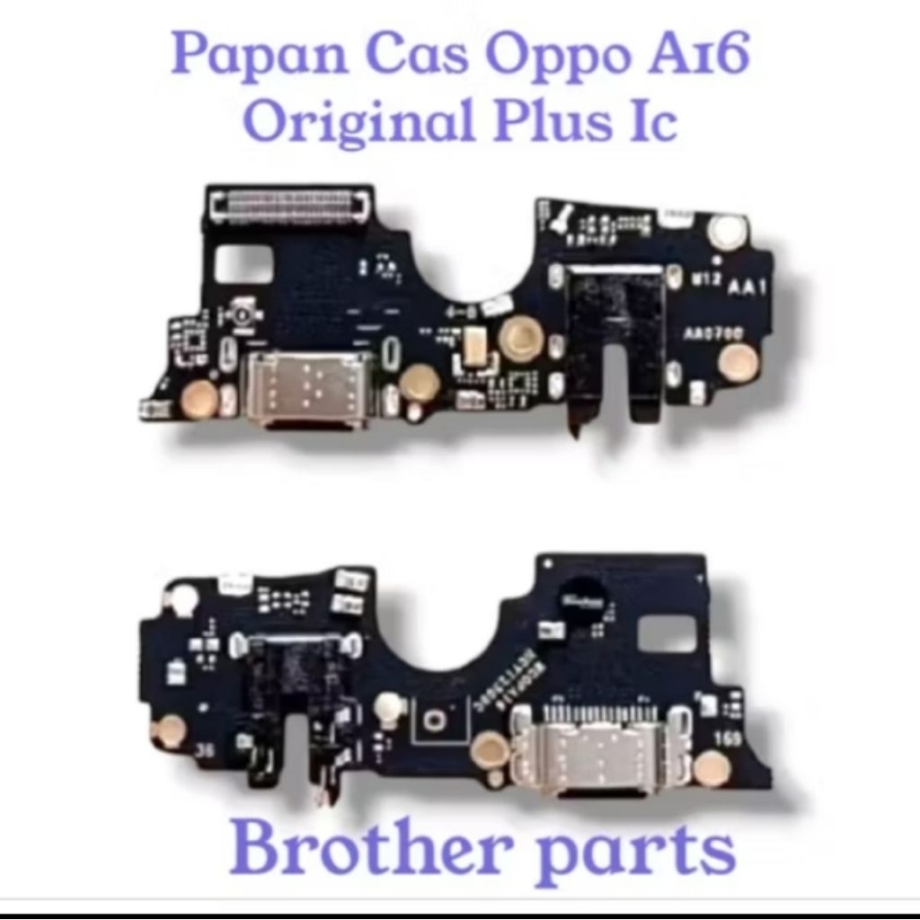 Papan cas oppo A16 original plus ic