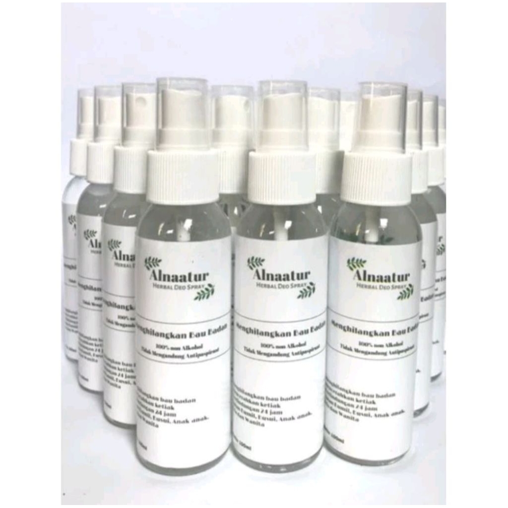 Deodorant Spray Alnaatur Penghilang Bau Badan/Ketiak Kemasan 100ML Deodorant Spray  Tawas Alami