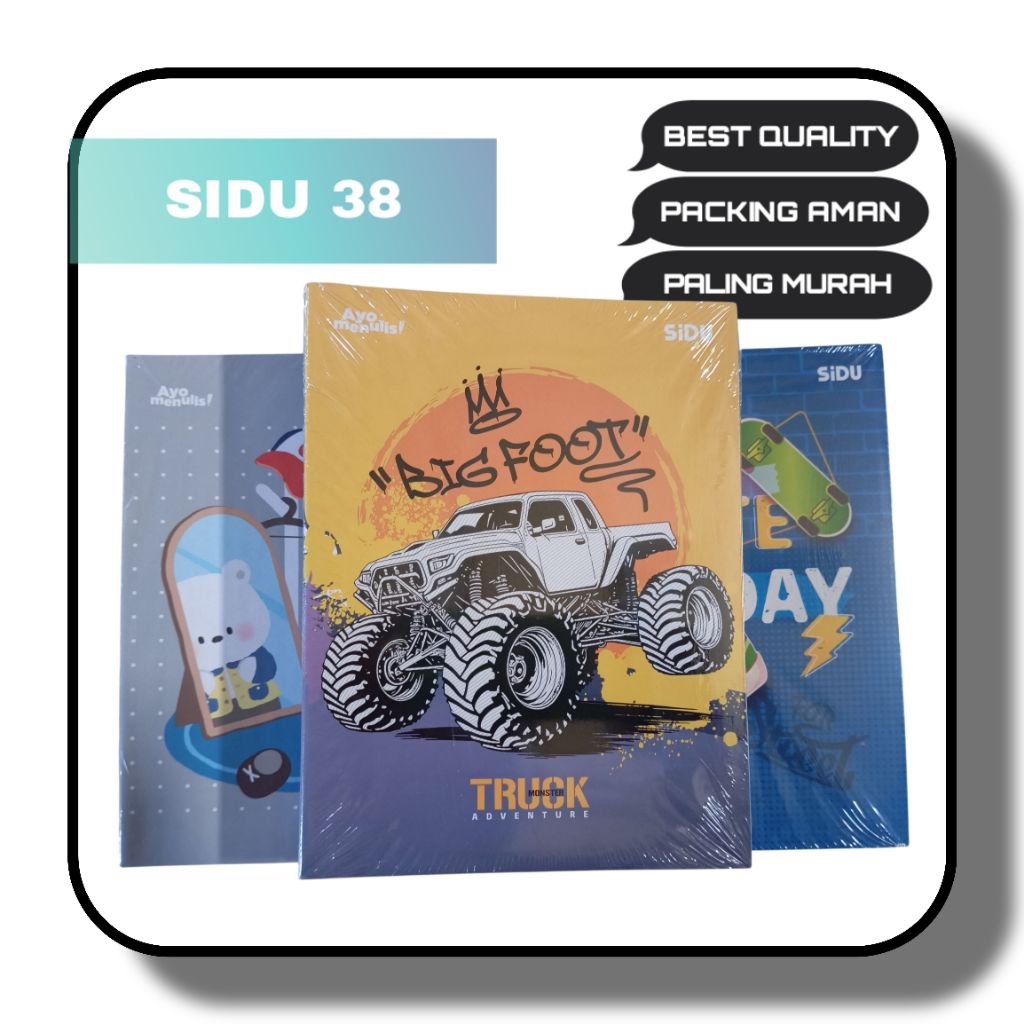 

Buku Tulis Sidu 38 Lembar Per Pack 10 Pcs