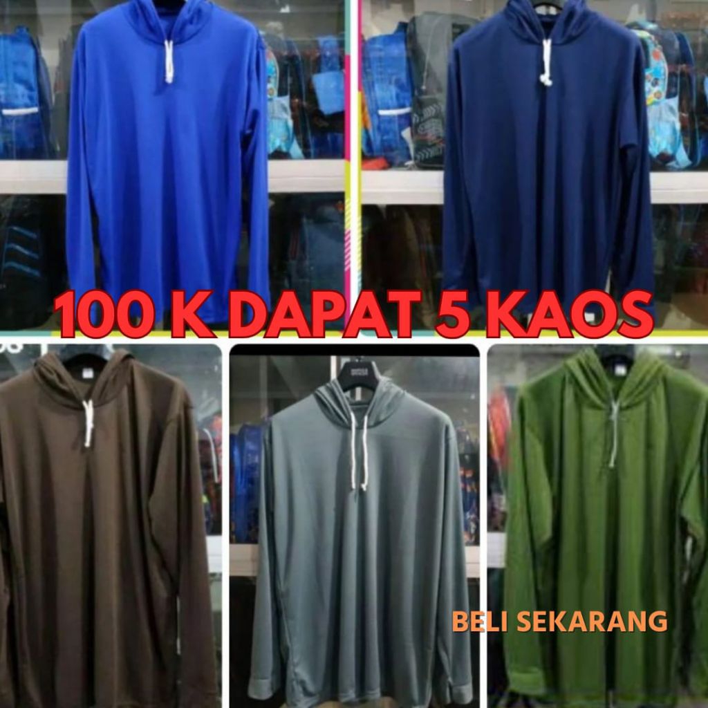 Kaos tani kaos kerja Allsize oversize JUMBO kaos lengan panjang kaos topi kaos hoodie