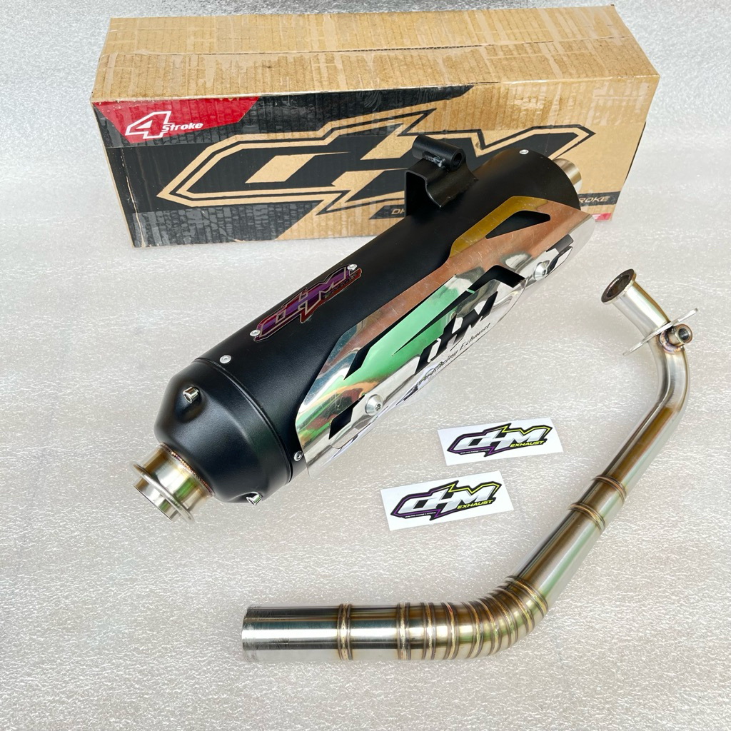 Knalpot Standar Racing Stylo moncong shijiro Original DHM Racing Exhaust
