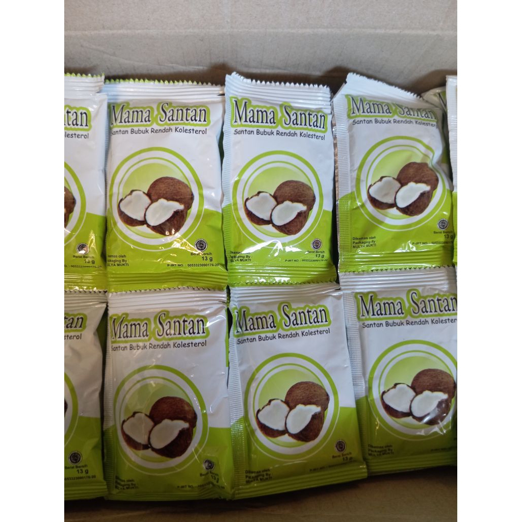 

30 PCS SANTAN BUBUK MAMA SANTAN || 3 RENTENG SANTAN BUBUK INSTAN KEMASAN 13 gram