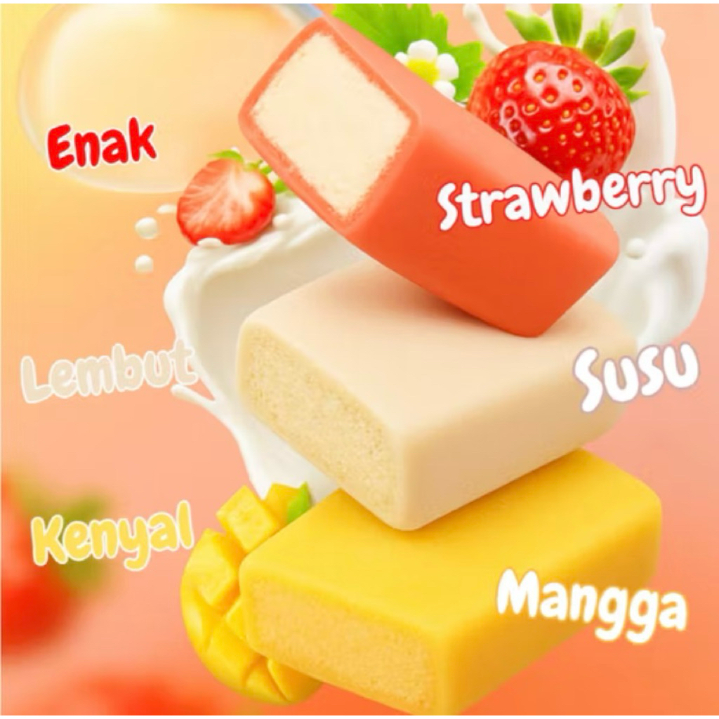 

Mochi Snow Cake Beli 12 Pcs Free 3 Pcs Dan 4 Varian Rasa Strawberry, Mangga,Cokelat dan Susu