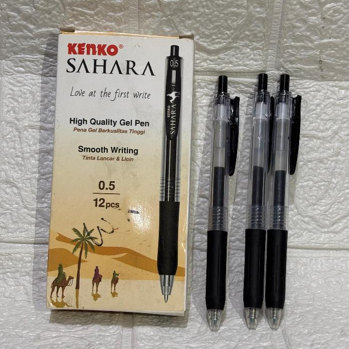 

Pena Tinta KENKO SAHARA 0,5 mm 1 Kotak Isi 12 Pena