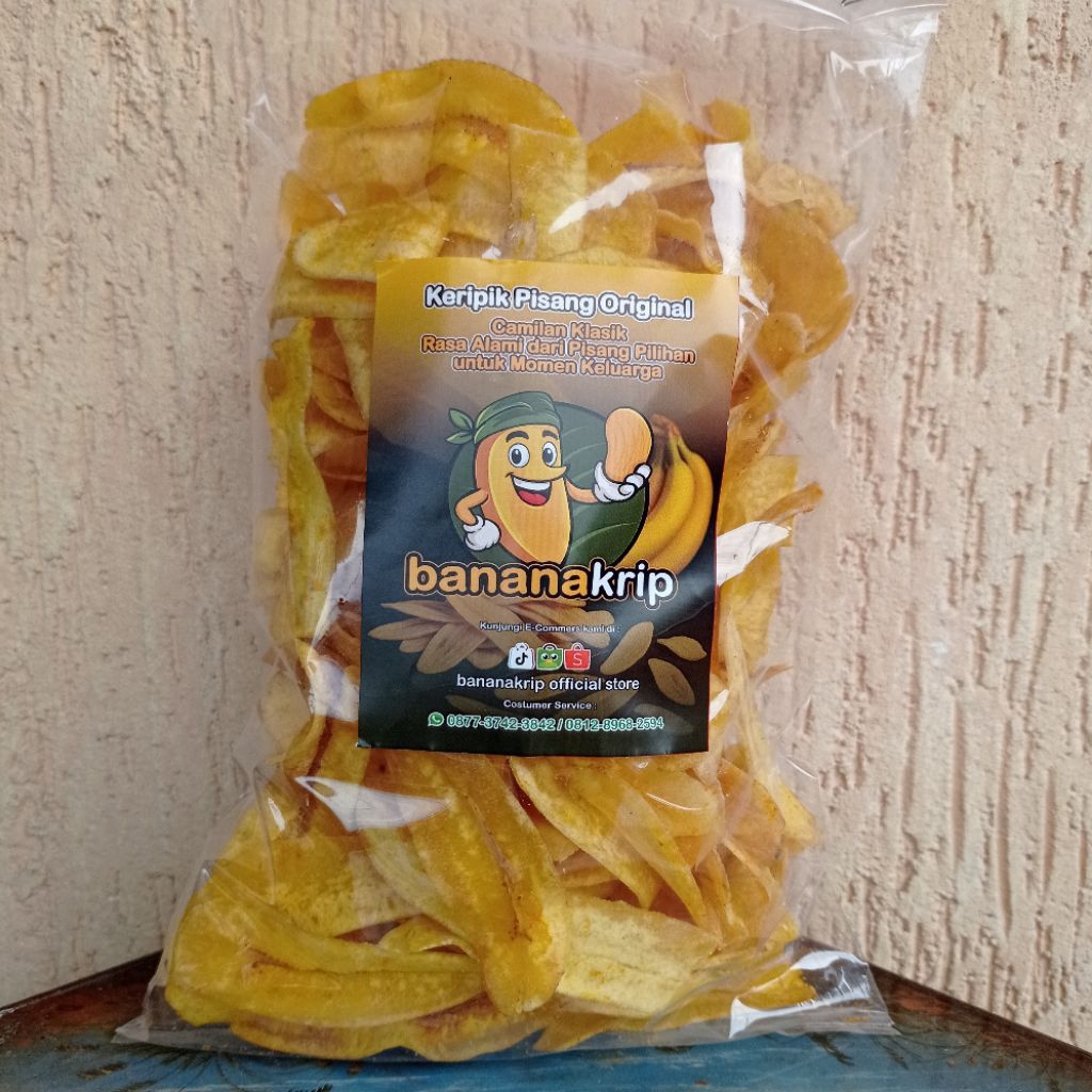 

Keripik Pisang Rasa Original – Camilan Renyah & Tidak Berminyak | Snack Sehat dari Pisang Nangka dan Pisang Kapas