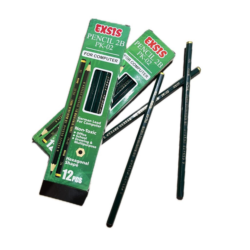 

Pensil 2B For Computer PK-02 1 pak Isi 12 pcs