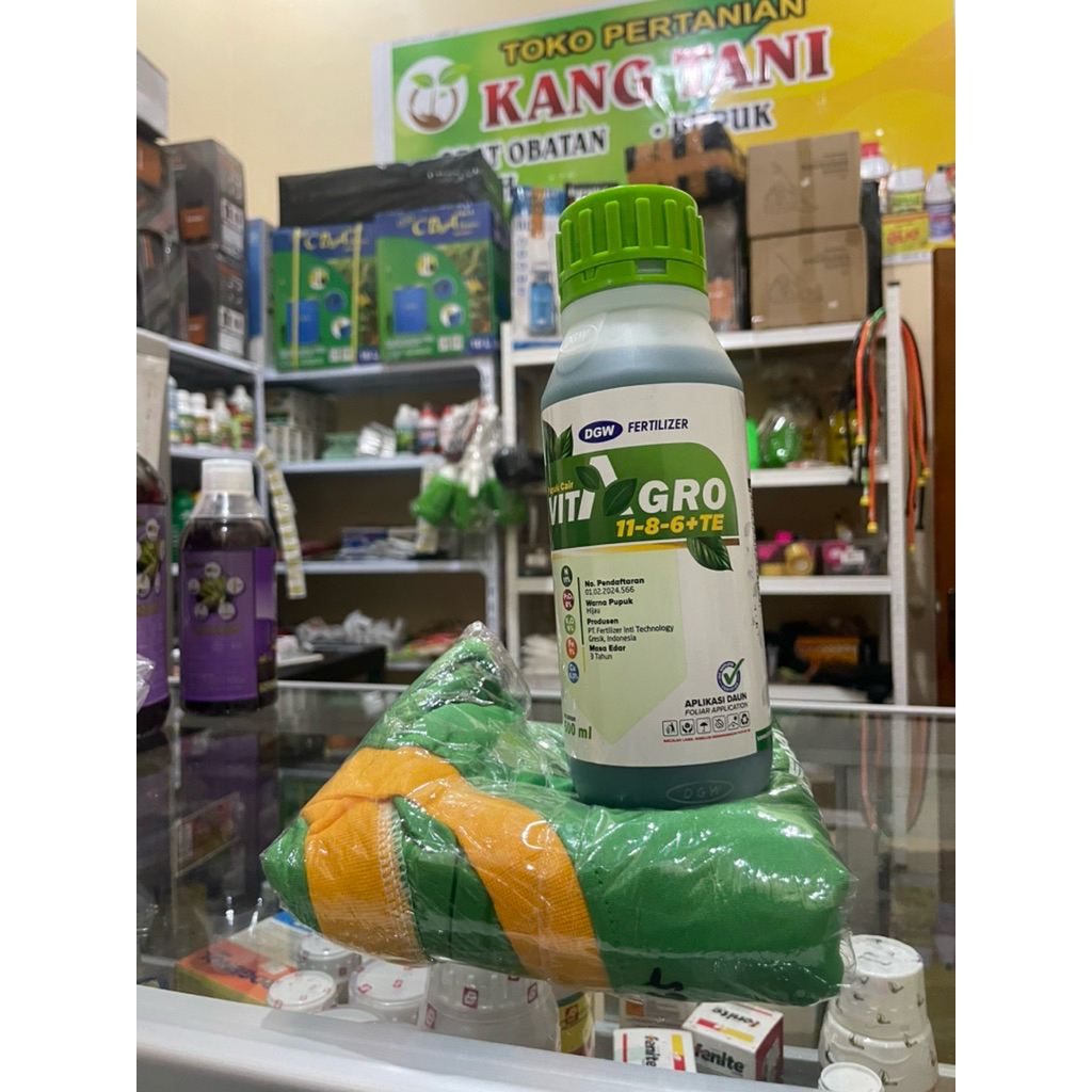 Pupuk NPK CAIR VITAGRO 500ML (BONUS KAOS)