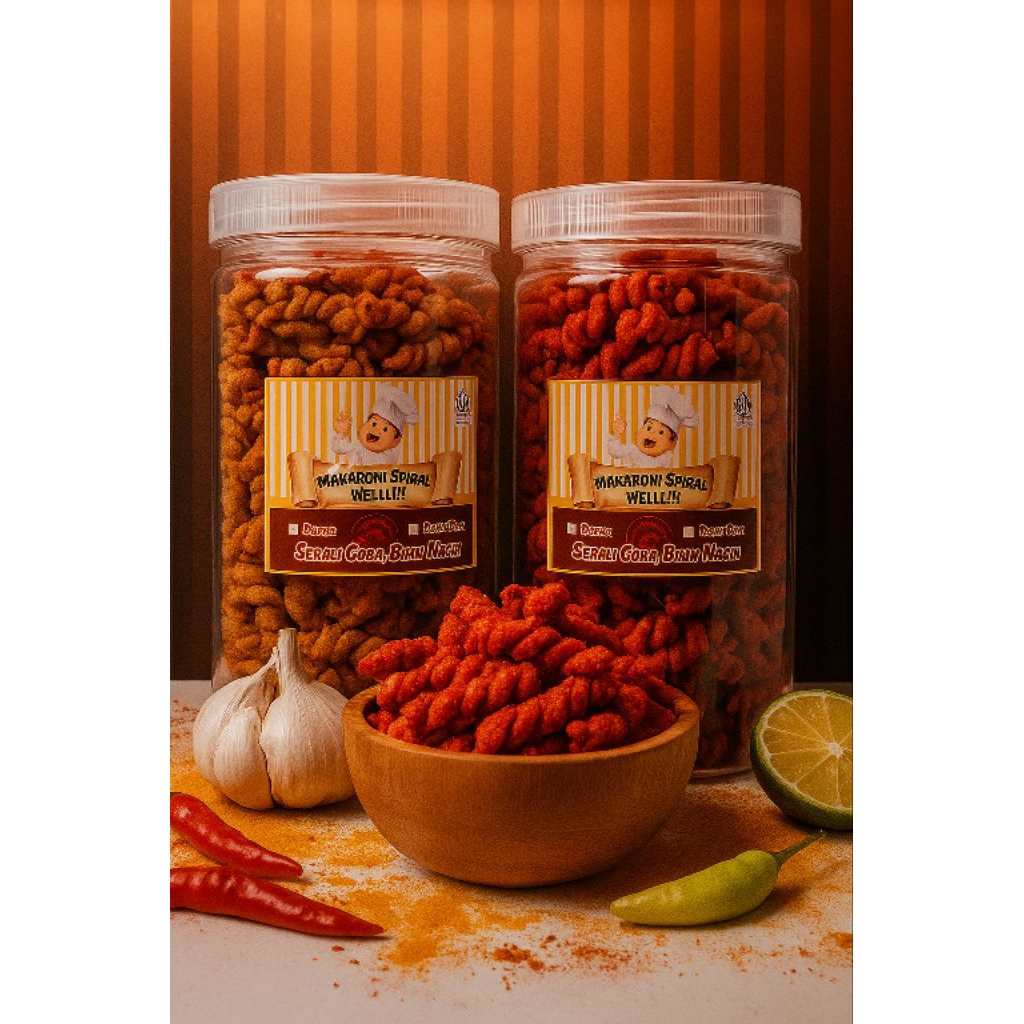 

MAKARONI SPIRAL PEDAS/BALADO 300g, SEKALI COBA BIKIN NAGIHHH