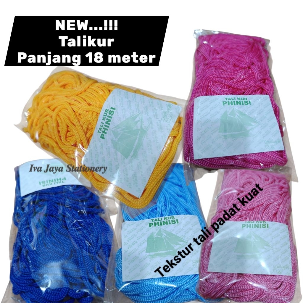 

Tali Kur 3mm Panjang 18 Meter / Tali Kur Kuat