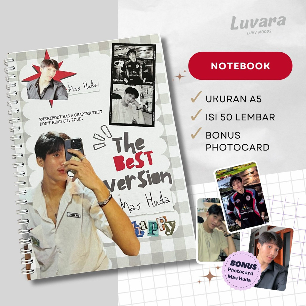 

Notebook A5 Buku Notes Mas Huda - Isi 50 Lembar Bonus Photocard Idolamu