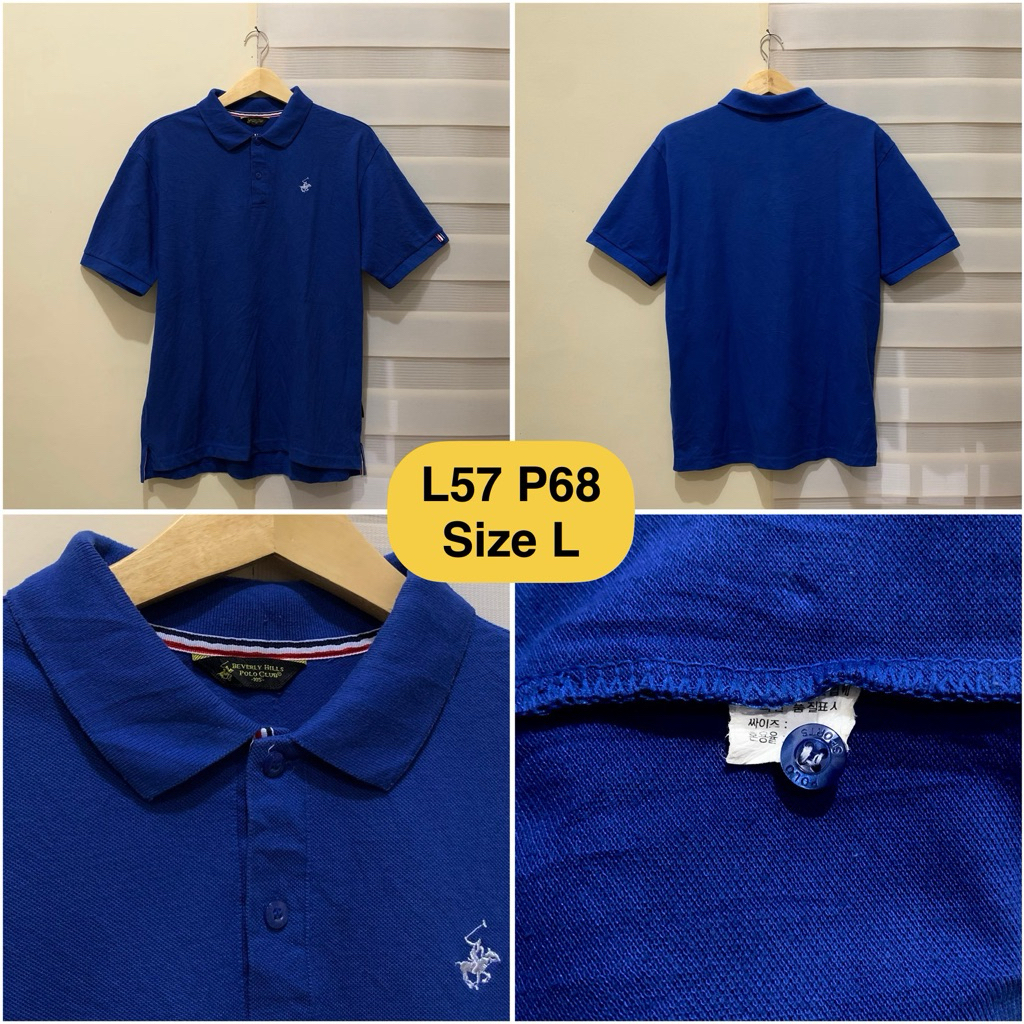 Poloshirt Beverly Hills Polo Club Biru Original
