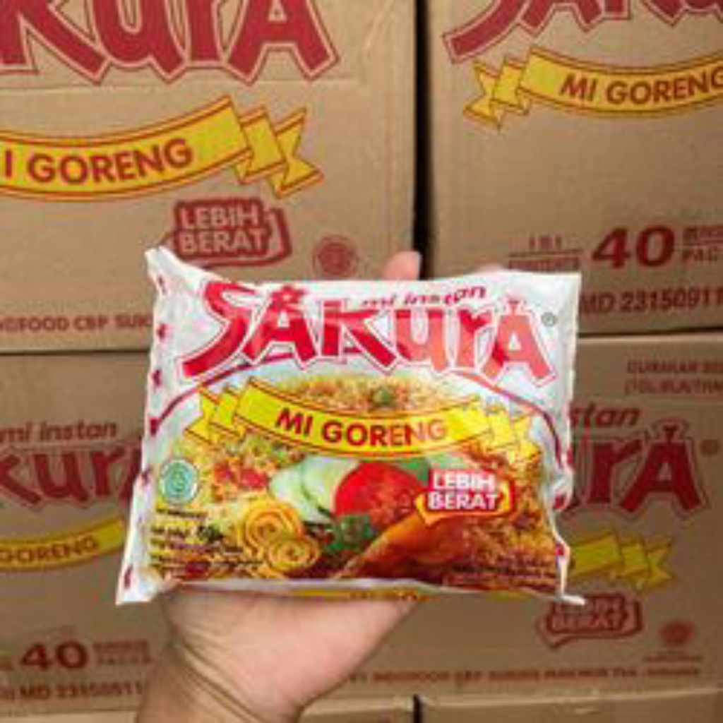 

Mi goreng instan Sakura isi 40 PCS (1 DUS)