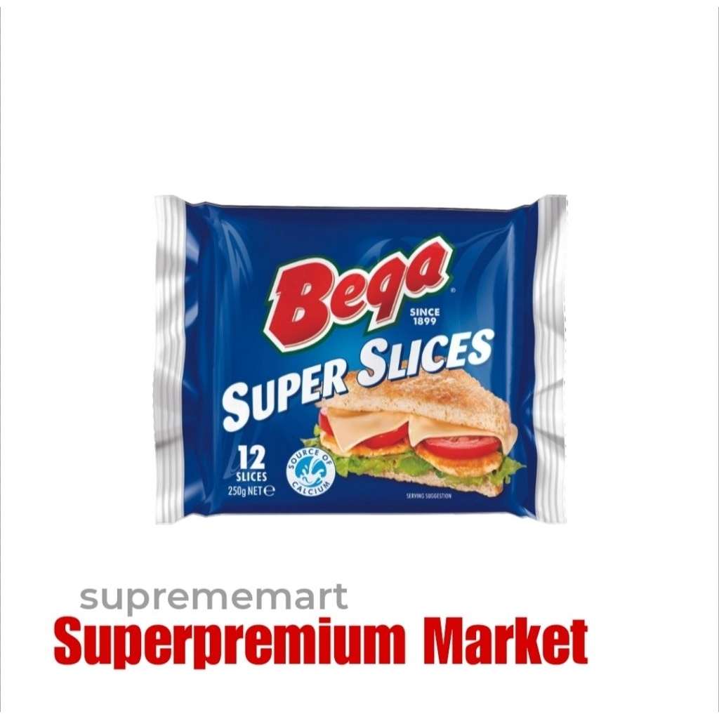 

Bega Super Slices Keju Lembaran 12 Slice/Pack 250g