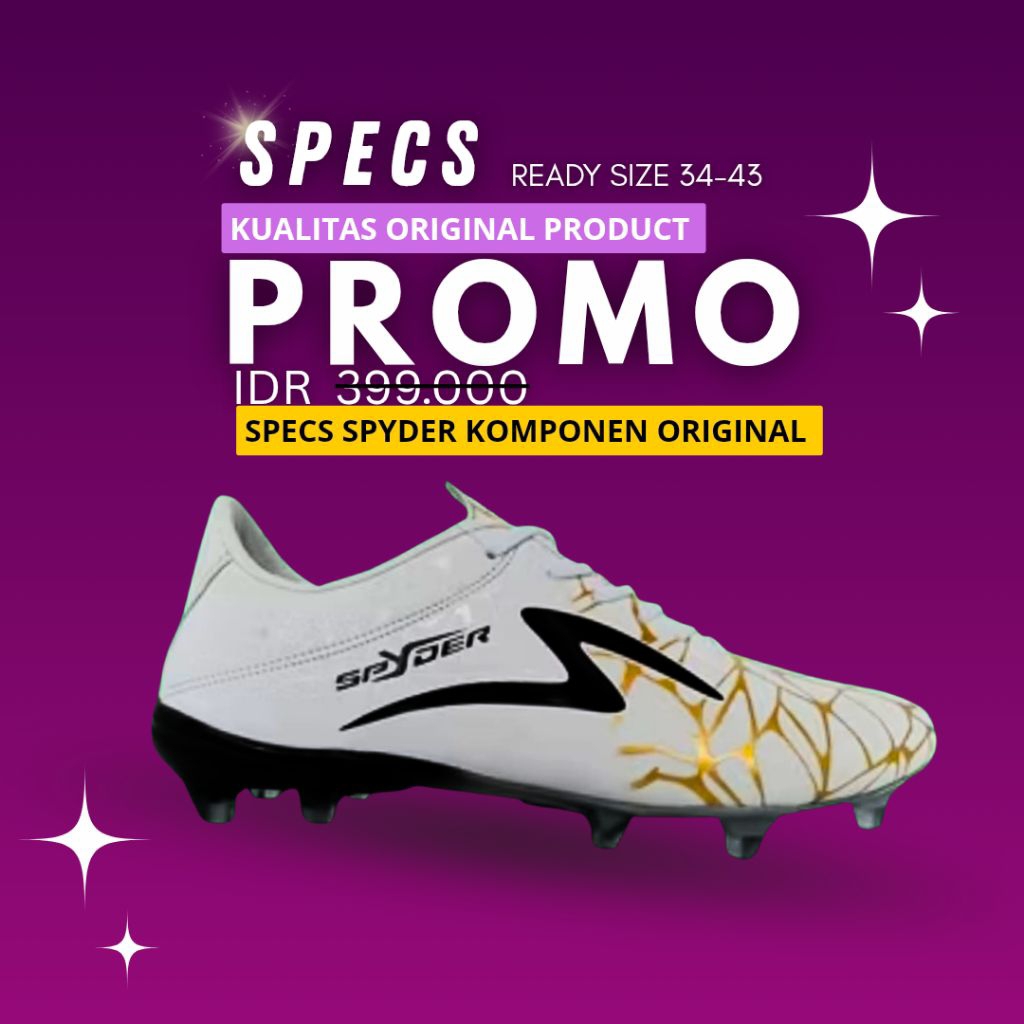 sepatu bola specs SPYDER new original sepatu bola specs original 100%
