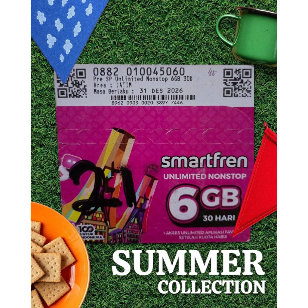 nomor cantik smartfren 6gb 30hari 20 100 4 50 60