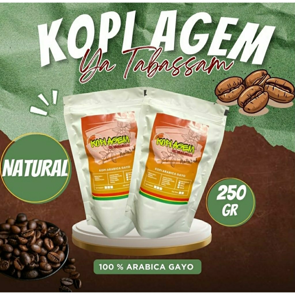 

Kopi Agem Arabica Natural 150gr 250gr 500gr 1kg BEST SELLER!