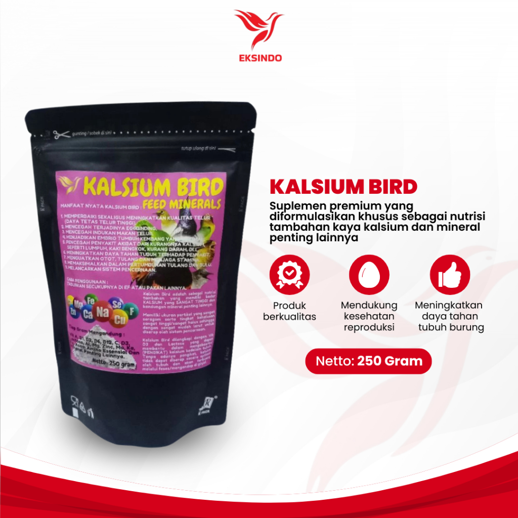 KALSIUM BIRD, SUMBER KALSIUM UNTUK BURUNG