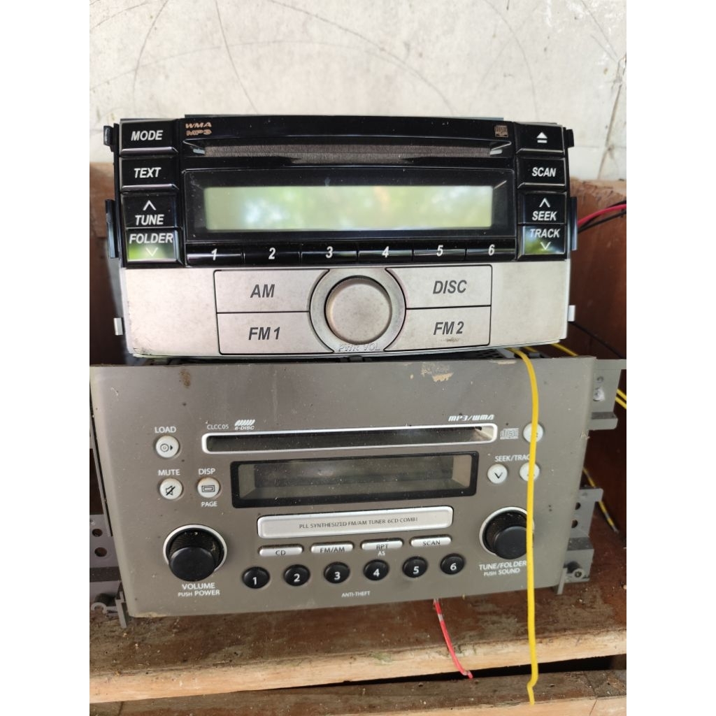 Tipe RADIO Mobil Antik Jadul, 3 Unit Set Gambling atau Pajangan Vintage