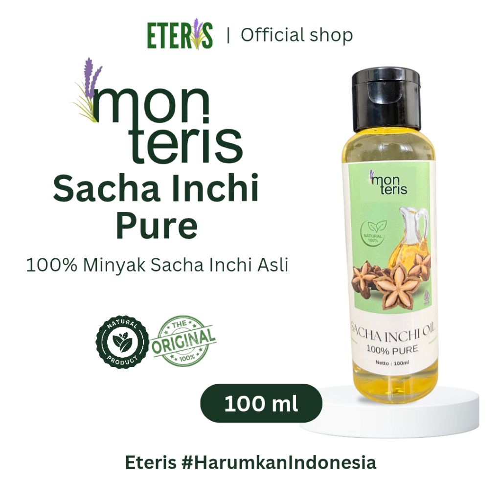 Monteris Pure Sacha Inchi Oil || Sacha Inchi Oil || Minyak Sacha Inchi Murni 100ml | 100% Asli