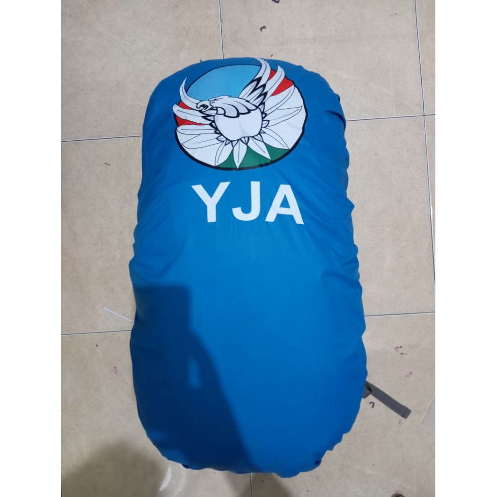 Rain cover custom sablon desain suka suka kamu