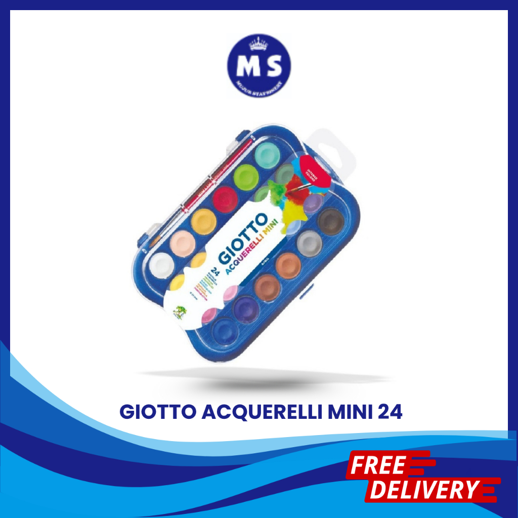 

Giotto Acquerelli MINI 24 Warna Water Color Cake / Cat Air 23mm 3526