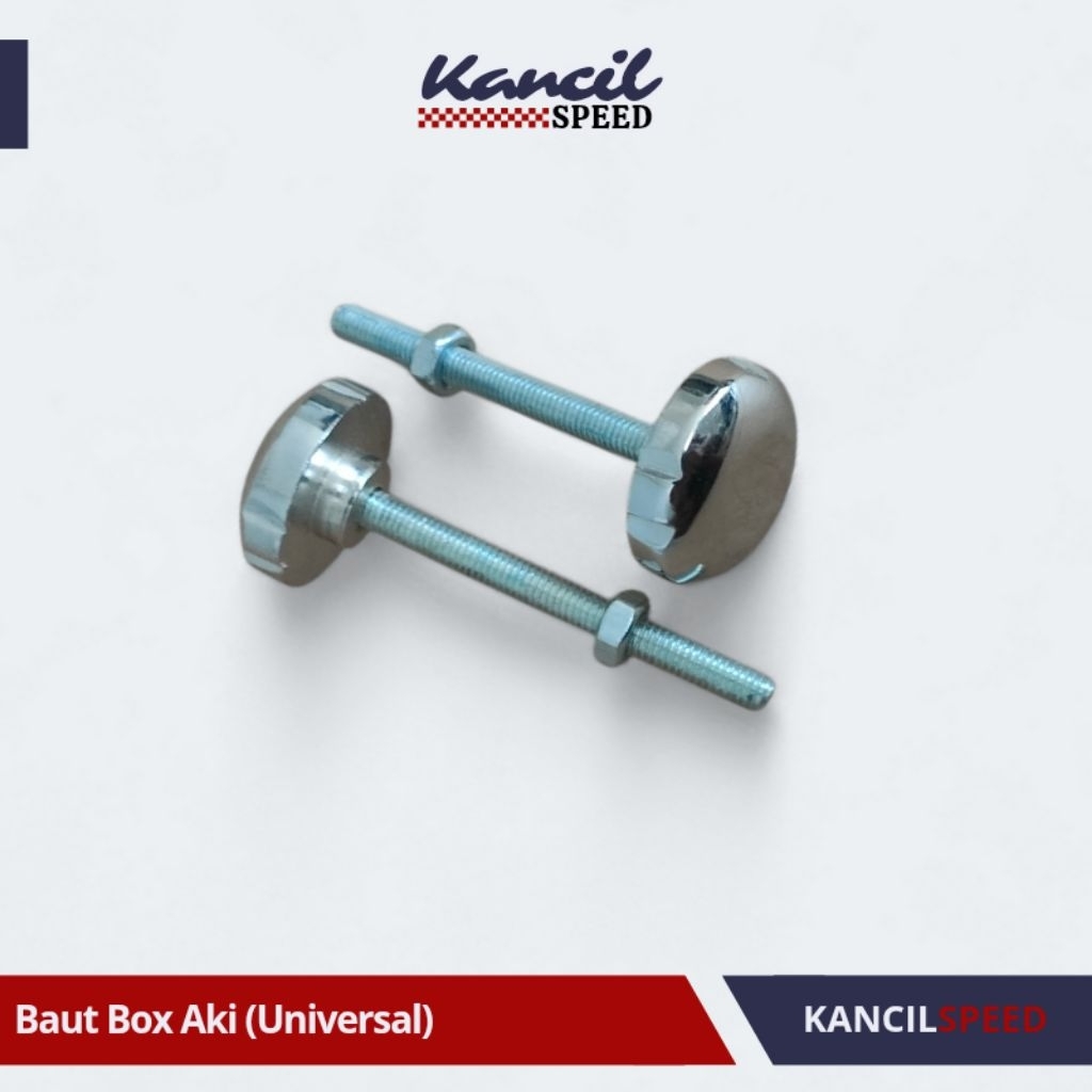 Baut Box Aki C70 CB100 CB125 Universal Chrome 1pcs