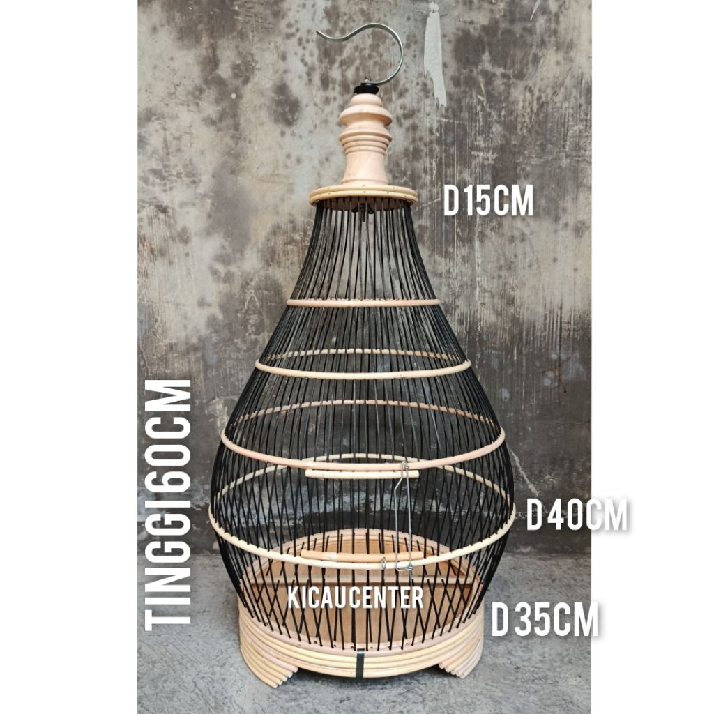 SANGKAR PERKUTUT ROTAN BAMBU