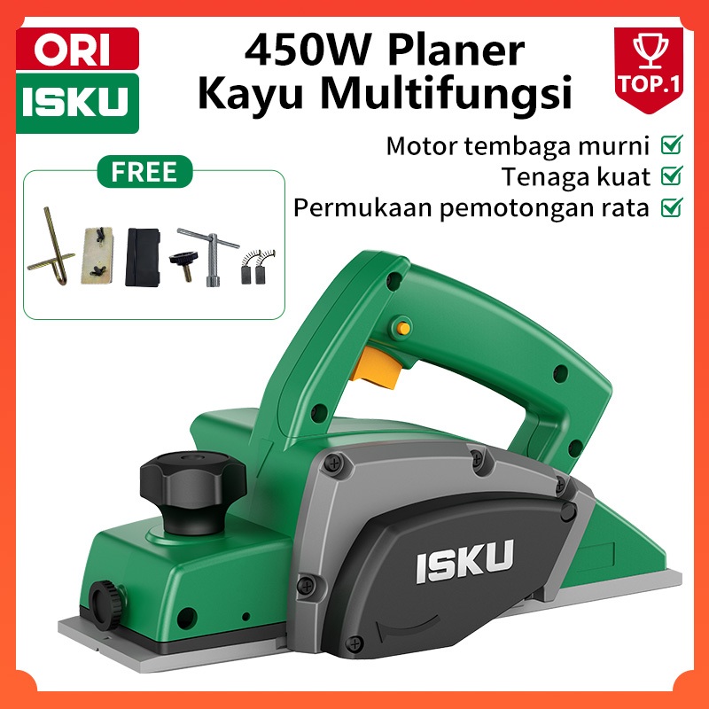 Mesin Serut Kayu Planer 450W 82mm Motor Tembaga Murni Electric Pasah Sugu Kayu Ketam Alat Tukang Meb