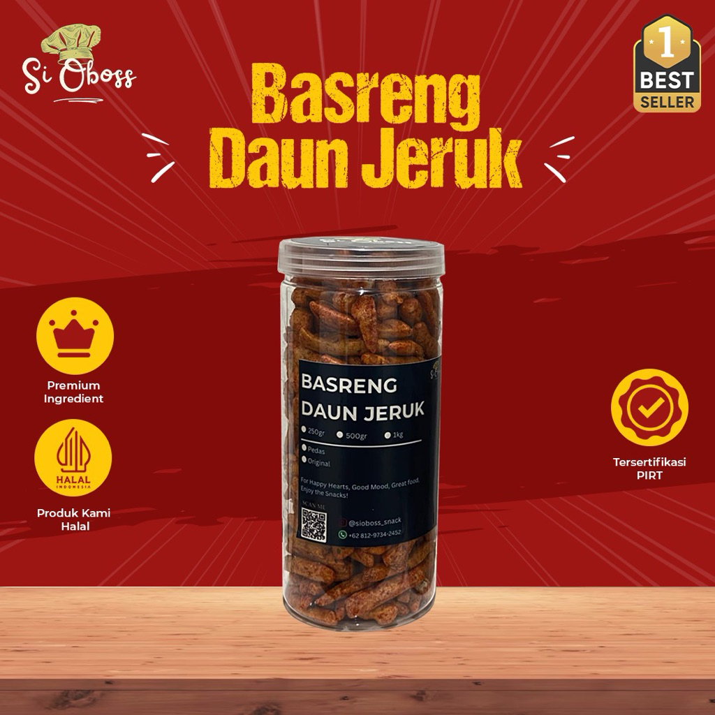 

Basreng Renyah Daun Jeruk Toples | Si Oboss Snack