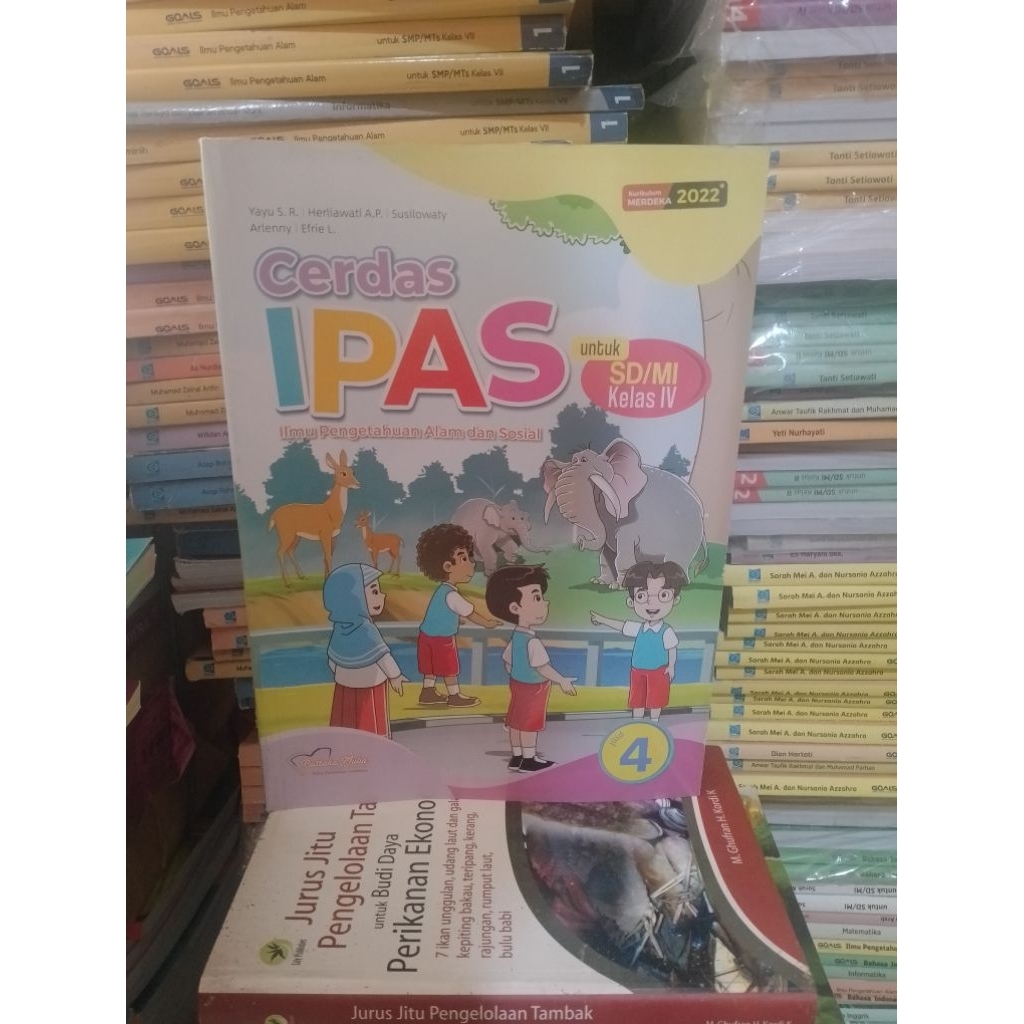 buku original - cerdas ipas untuk SD kelas 4 K merdeka pustaka mulia