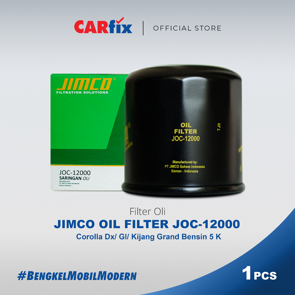 Filter Oli Mesin Mobil JIMCO Corolla DX / Gl / Kijang Grand Bensin 5K 15600-06010