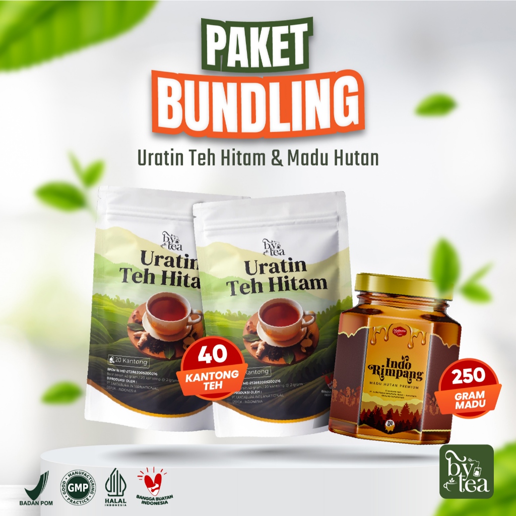 

ByTea Uratin Plus Madu Indo RImpang - Teh Herbal Alami Untuk Mengurangi Pegal & Linu Otot dan Sendi