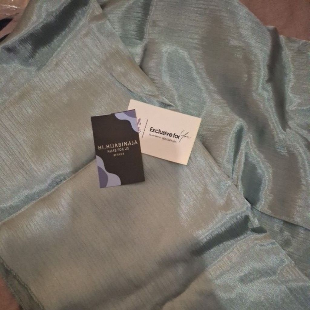 HI.HIJABINAJA - Pashmina Silk Warna Sage Green