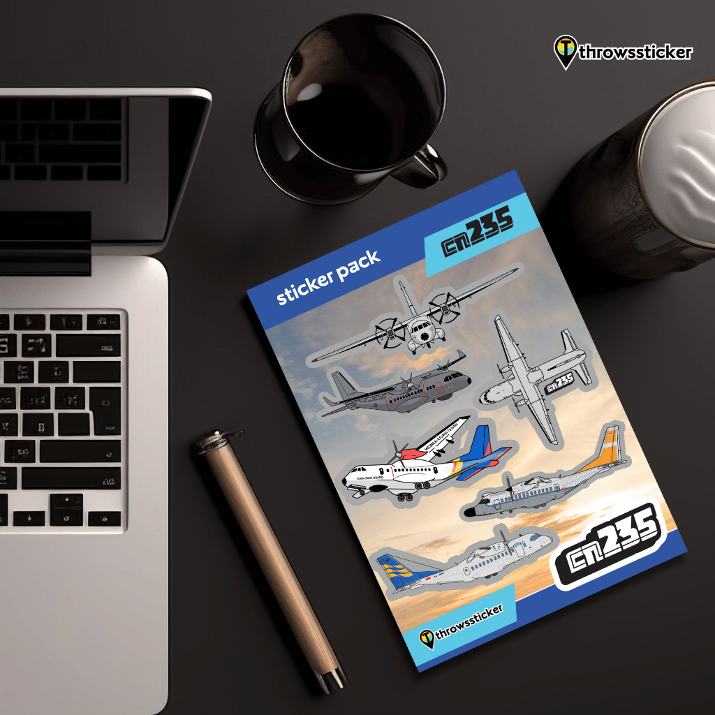 Sticker Pack Pesawat CN235 – Koleksi Throwssticker