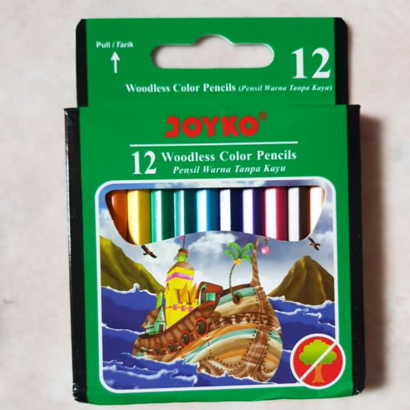 

Joyko Colour Pencil 12 Colours / Pensil Warna Joyko 12 Pendek CP-107