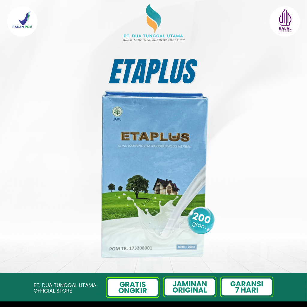 

Susu Kambing Etawa Etaplus 200gr Penguat Tulang Pencernaan dan Pelancar ASI Rendah Gula BPOM