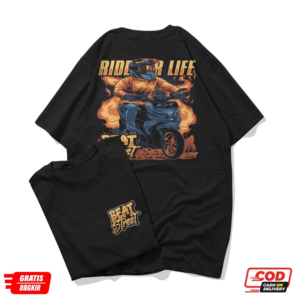 Kaos Motor Beat Street Rider // Kaos Beat Street Rider // Baju Beat Street // Beat Street
