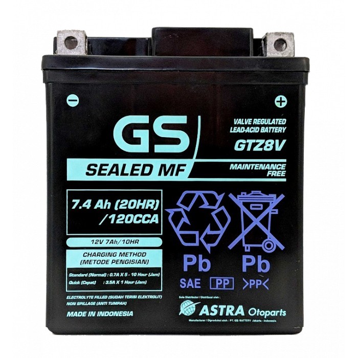 Aki Accu GS ASTRA GTZ8V