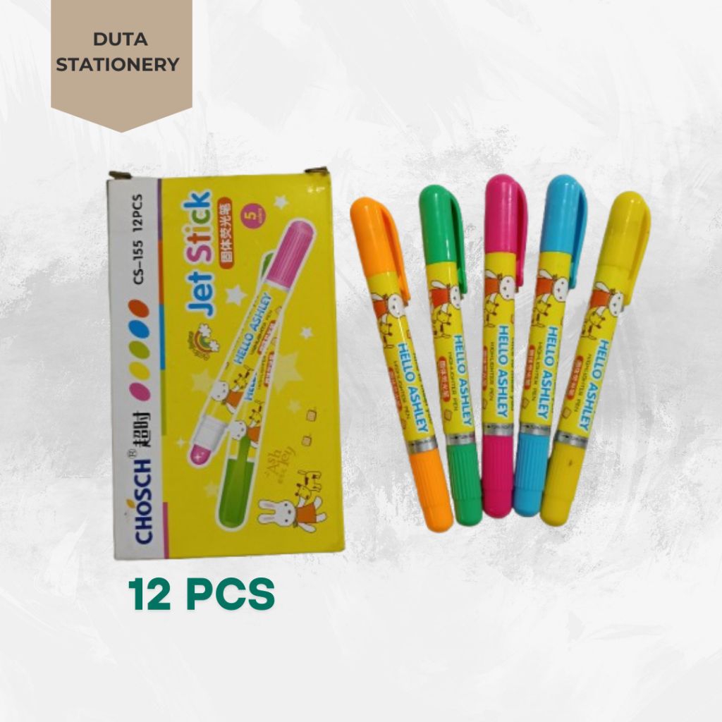 

12 PCS JET STICK CS-155 // 5 WARNA JET STICK
