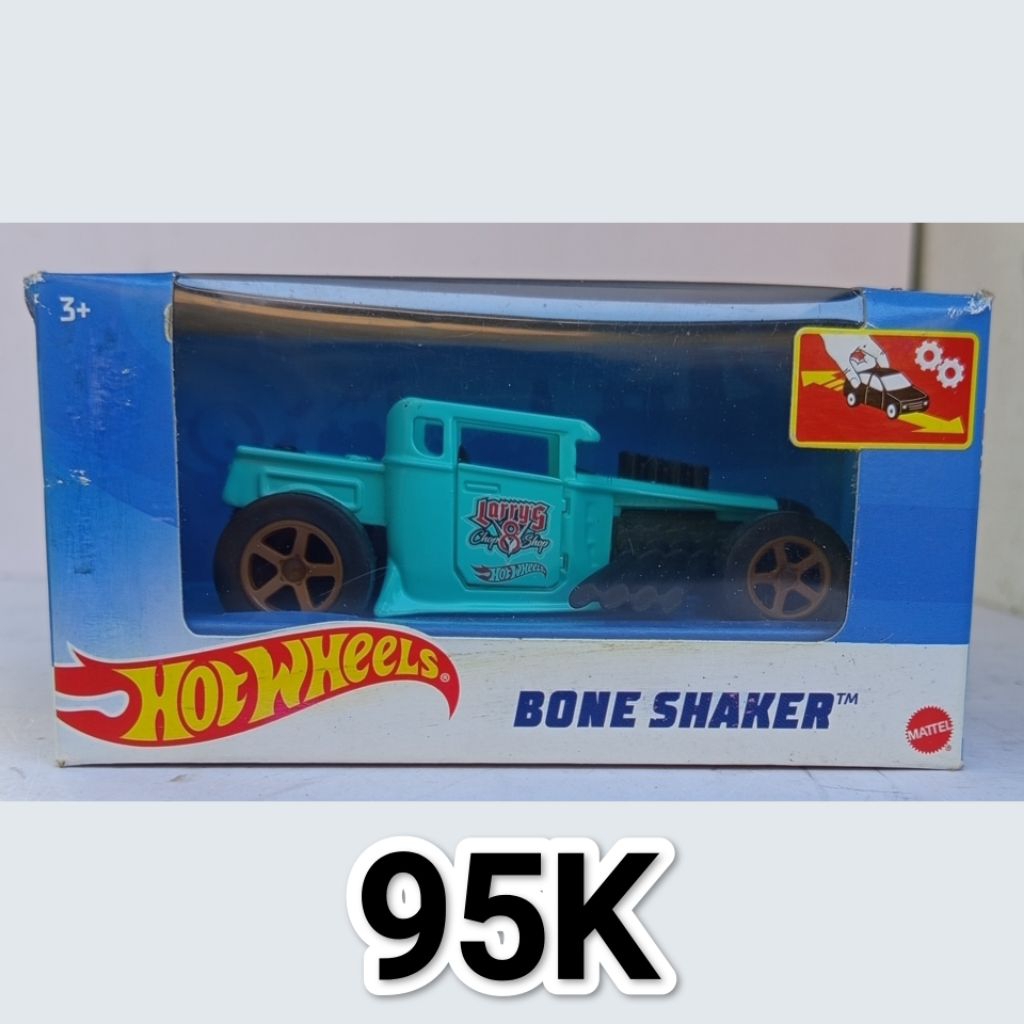Hot Wheels Pullback Bone Shaker Biru